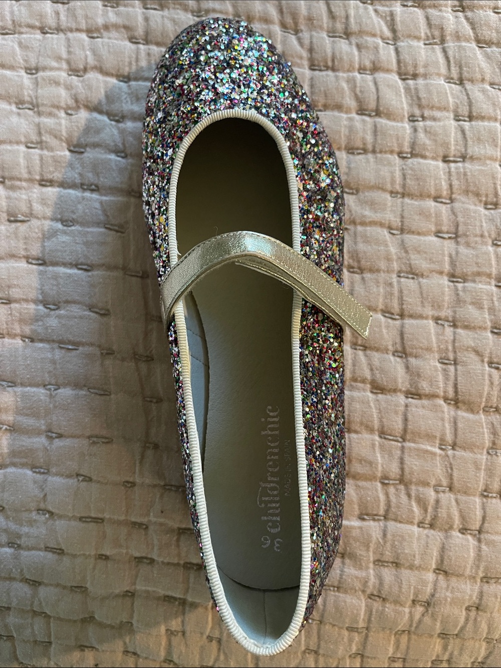 Sparkle Mary Jane Kids Dress Shoe - Multicolor Glitter